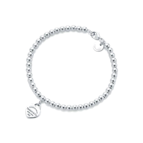 Pulseira - Contas Com Pingente Coração